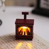 Ретро Мини Светодиодная Лампа Камин Креативный Электронный Светильник Свеча Рождественский Хэллоуин Декор