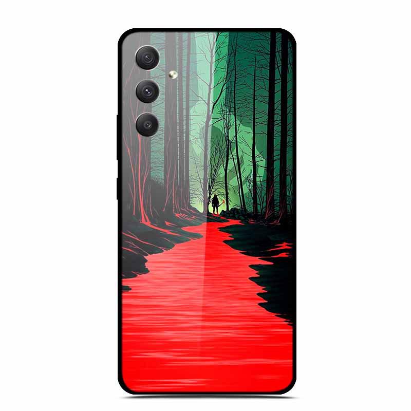 Закаленное стекло для телефона Samsung A35 5G - Персонализированный цветной дизайн