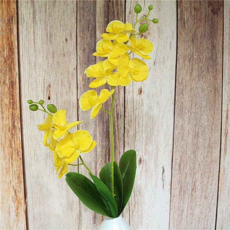 12 головок 2 вилки искусственная бабочка орхидея настоящие тактильные бабочки орхидеи цветы шелковые искусственные цветы имитация цветов домашний декор для вечеринки и свадьбы