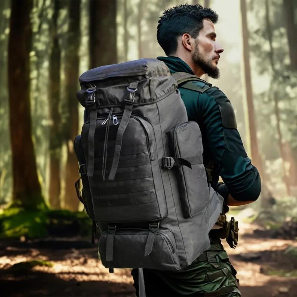 80L/100L Альпинистская сумка Climb Bag Tactical Backpacks Большой рюкзак для походов на открытом воздухе Кемпинг Дорожные сумки