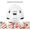 UV Led Nail Lamp 150w 57pcs Dual Light Breads Nail Dryer 4 Timer Setting Gel Nail Polish Lights Curing Gel Nail Lamp
