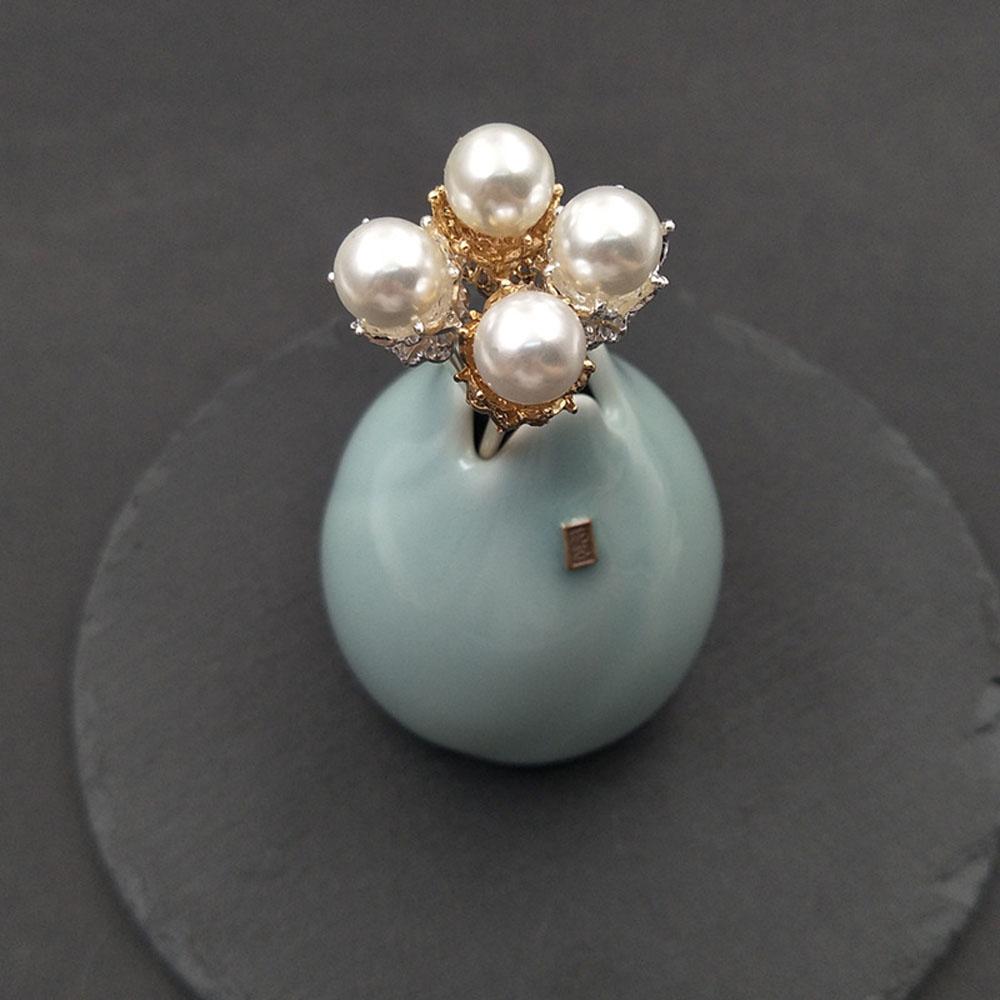 Lady Gold Silver Color Headwear Chinese Style Pearl Hairpin Hair Accessories Hair Clip Hair Sticks