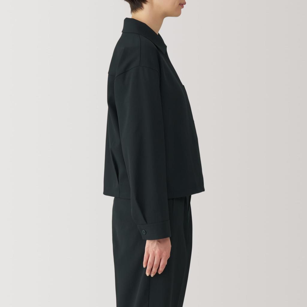 MUJI Size L Women's Water-Repellent Jacket, BD0YRA4A, Black,