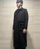 Beom Double Placket Vest Long Coat (Black)