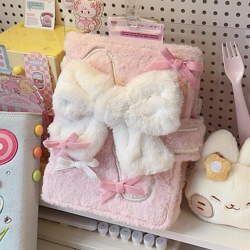 Розовый бант А5 4-карманный альбом для карточек: Девичий 3-дюймовый фотоальбом для хранения полароидных фотографий