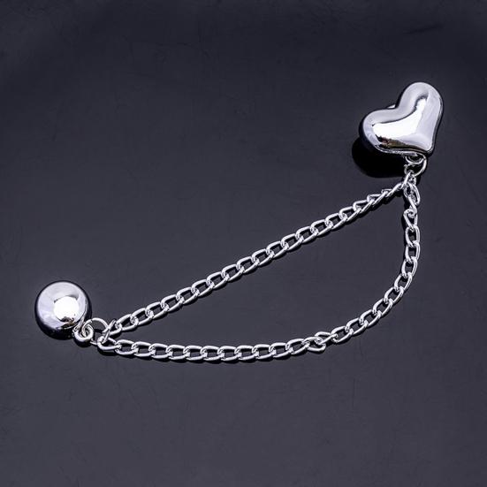 2 шт. магнитные зажимы для одежды с цепочкой многофункциональные металлические магнитные булавки для одежды мужчины женщины шарф рубашка рукав брюки зажим для пуговиц аксессуары