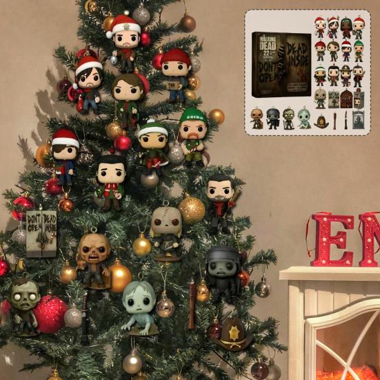 Календарь ожидания 22-й годовщины «Ходячих мертвецов» Украшение рождественской елки 24-дневный обратный отсчет