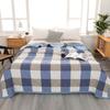 Одеяло из стиранного хлопка, тонкое одеяло-покрывало для односпальной, двуспальной, королевской и кинг-сайз кровати, клетчатое летнее
