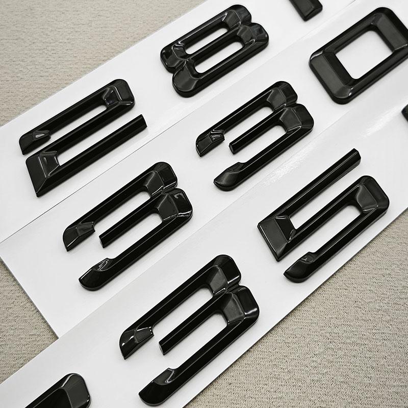 3D ABS Black Car Letters Logo 320i 325i 330i Rear Trunk Badge Emblem Sticker For BMW 3 Series 320i 325i 330i 318i Tail Marking ia2
