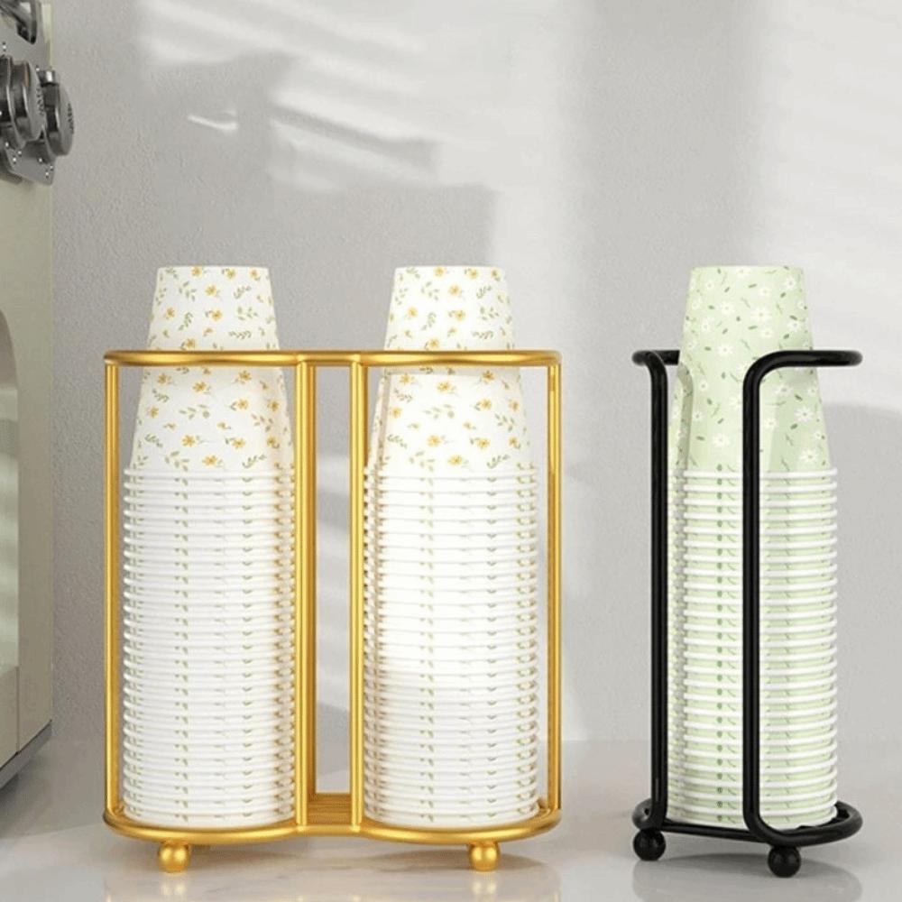 Multifunctional Paper Cup Holder Rust-Proof Cup Storage Rack Disposables Cups Picker  Office