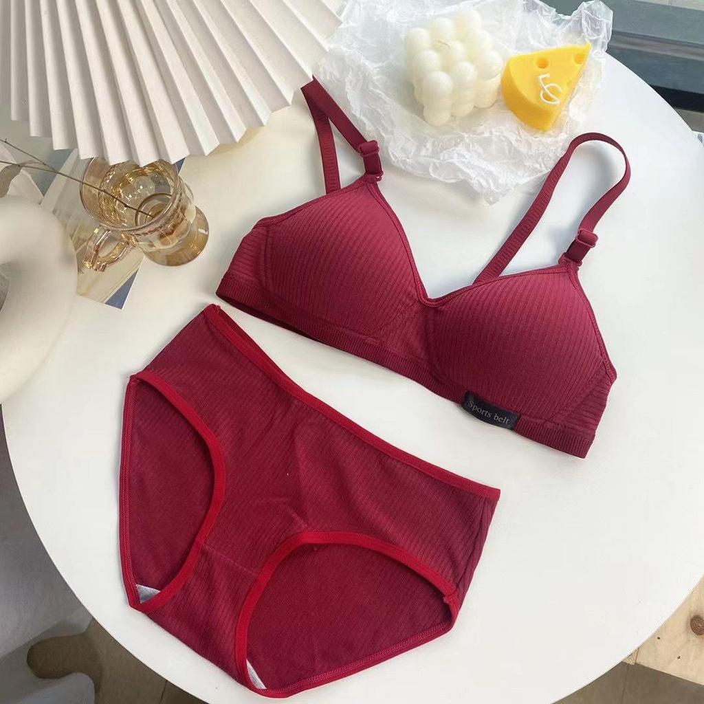 Бесшовный бюстгальтер из чистого хлопка для девочек-подростков - без косточек, с тонкой чашкой