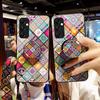 For Samsung Galaxy S25+ Case Kickstand Ethnic Pattern Tempered Glass Phone Cover with Strap