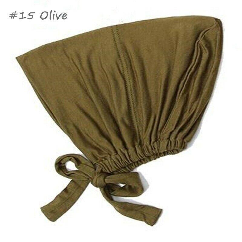 Muslim Scarves Women Muslim Clothing Solid Modal Caps Islamic Underscarf Bonnet Turban