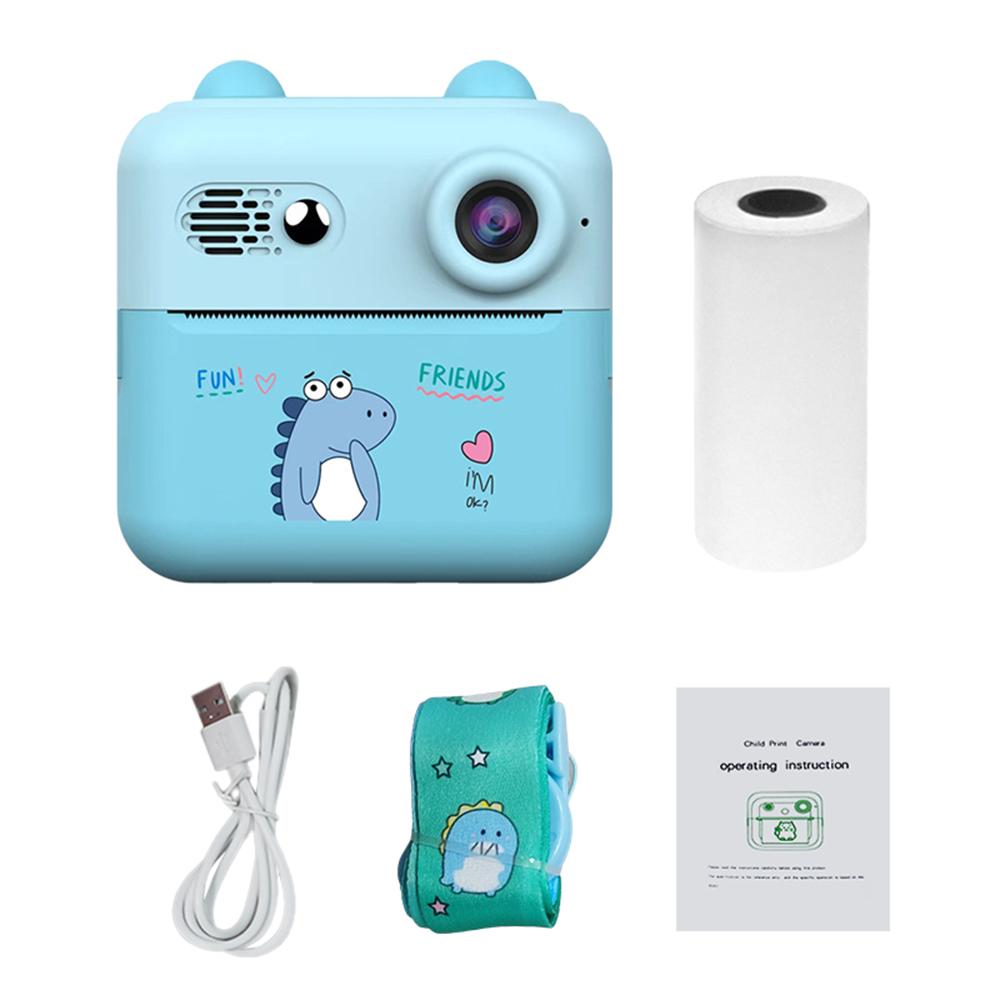 Портативный мини-фотопринтер с камерой мгновенной печати 1080P для детей с камерой 1200 Вт и экраном 2,4 дюйма