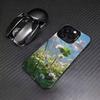 Счастливый четырехлистник Чехол для телефона для iPhone17,16,15,14,13,12,11 Plus,Pro Max Цветной Посеребренный Внутренняя крышка