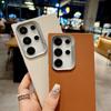 Leather For Magsafe Case For Samsung Galaxy S24 S23 Ultra S22 Plus S21 FE Ultra Magnetic Wireless Charge Shockproof Cover