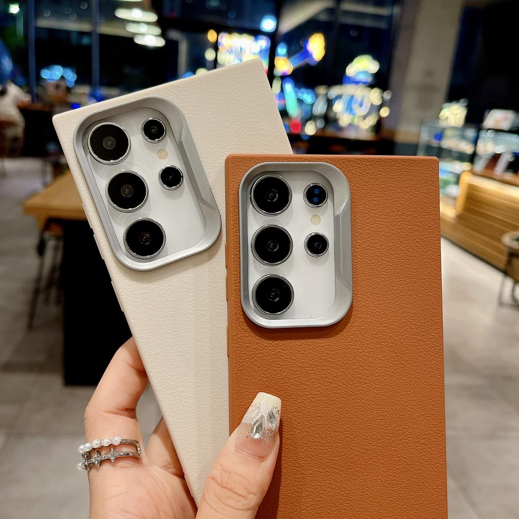 Leather For Magsafe Case For Samsung Galaxy S24 S23 Ultra S22 Plus S21 FE Ultra Magnetic Wireless Charge Shockproof Cover