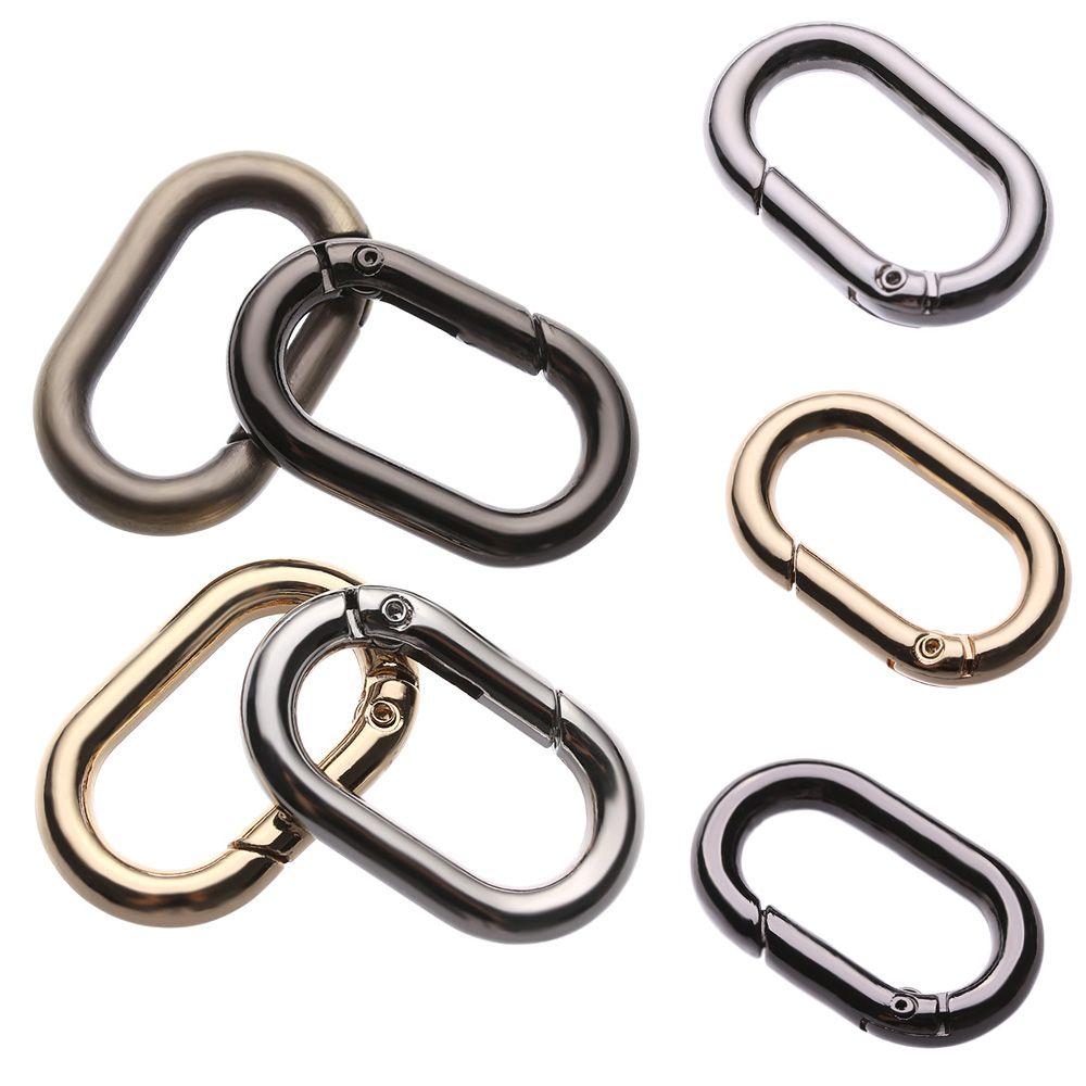 Accessories Camping Hiking Outdoor Carabiner Handbags Clips Spring Oval Rings Bag Belt Buckles
