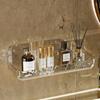 Space-Saving Acrylic Bathroom Organizer - Easy Install, No-Drill Wall Shelf for Toiletries, Cosmetics & Skincare