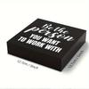 "Be The Person" Wooden Sign. Inspirational Desk Decor for Office or Home.