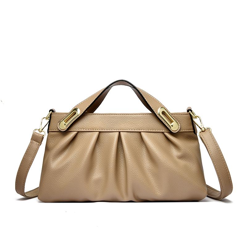 Новая женская сумка из мягкой кожи Элегантная сумка подмышку на одно плечо для банкета Женская кожаная сумка на одно плечо