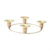 Candle Holder Centerpiece Decoration for 4 Candelabra Pillar Candles Candlestick Tealight Holders