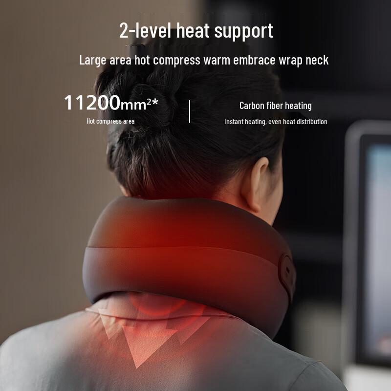 Philips PPM3106N Heated Vibration U-Shape Neck Massager CN plug (adapter included)