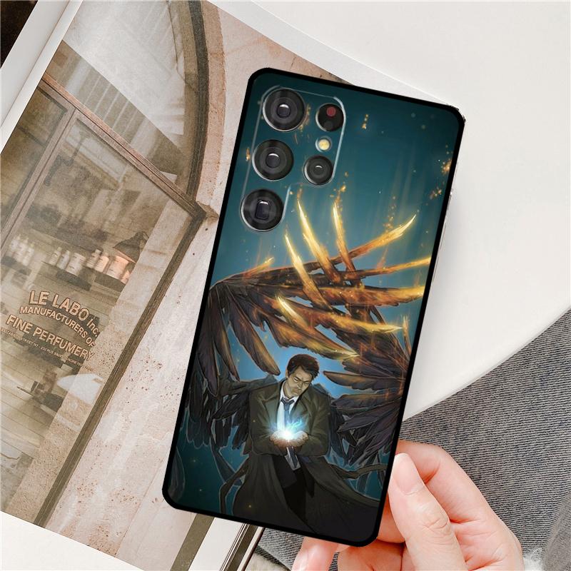 Чехол для телефона Supernatural Кастиэль Ангел для Samsung Galaxy S25 Ultra S9 S10 S20 S22 S21 Plus S23 FE S24 Ultra Полное покрытие