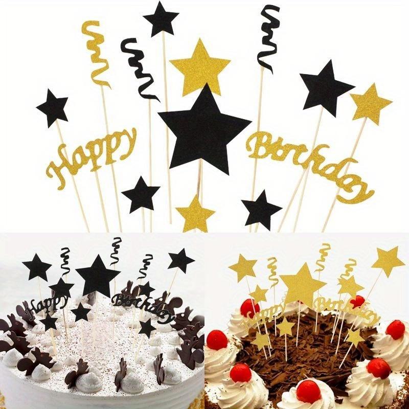 Happy Birthday Cake Topper for Cake Decoration Birthday Wedding Party Supplies Baking Accessories