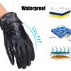 USB Heated Gloves PU Winter Electric Warming Gloves Soft Leather Heating Cycling Gloves Winter Outdoor Warm Gloves Ski Gloves