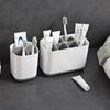 Bathroom Accessories Electric Toothbrush Toothpaste Holder Plastic Detachable Bathroom Toothpaste Holder Storage Rack Box Bin