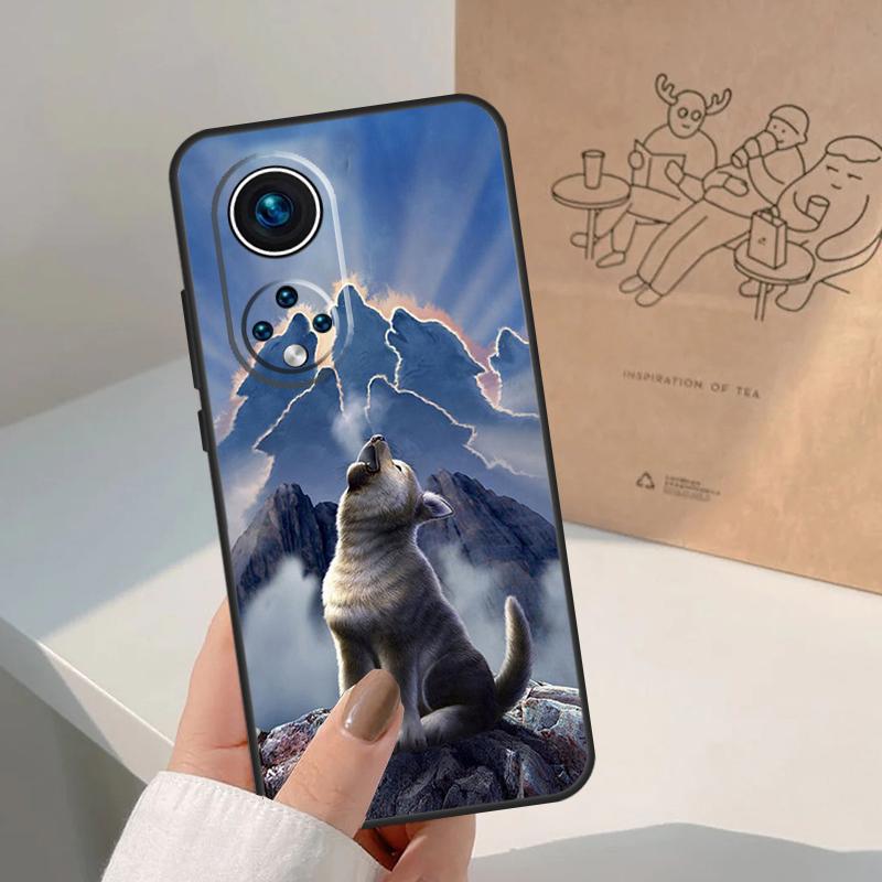 Чехол для Honor Win RT 200 400 50 70 90 X8b X9a X9b X9c X9d с изображением воющего волка 'For Honor Magic 8 Pro 7 6 5 Lite'
