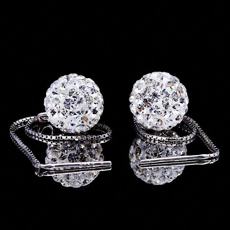 Womens Korean Fashion Elegant 925 Silver Plated Anti-allergy Simple Ear Line Long Stud Earrings Female Ear Jewelry Xmas Gift