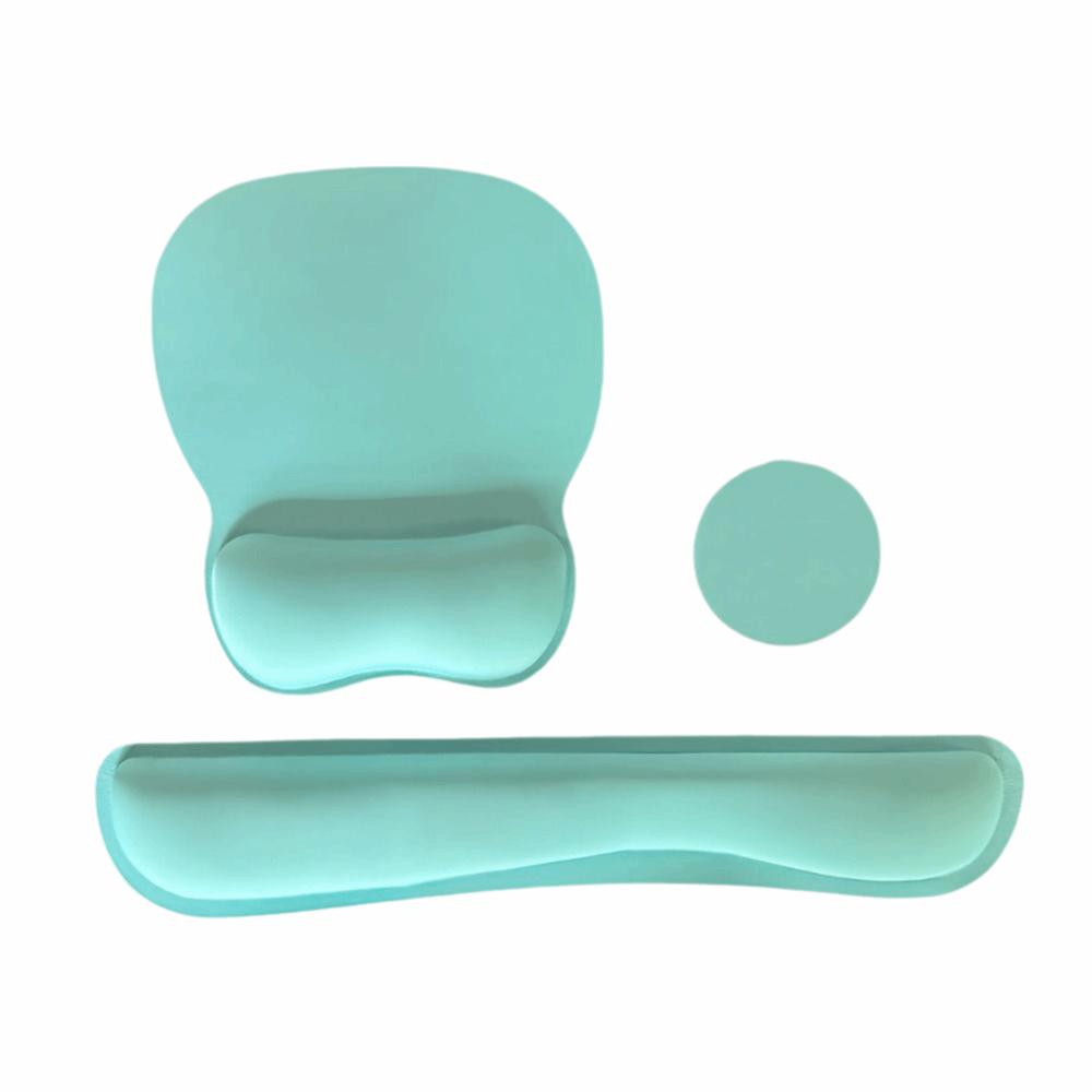 3Pcs Comfortable Mouse Wrist Support Pad Non-Slip Base Wristband Mouse Mat Desktop Accessories
