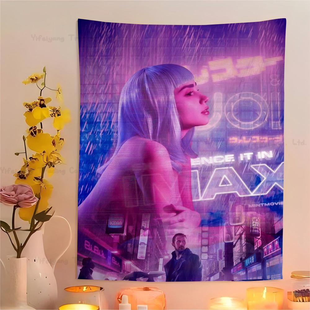 Бегущий по лезвию 2049 Настенный гобелен Арт-печать Дешевый Хиппи Настенное панно Богемные настенные гобелены Мандала Арт Домашний декор
