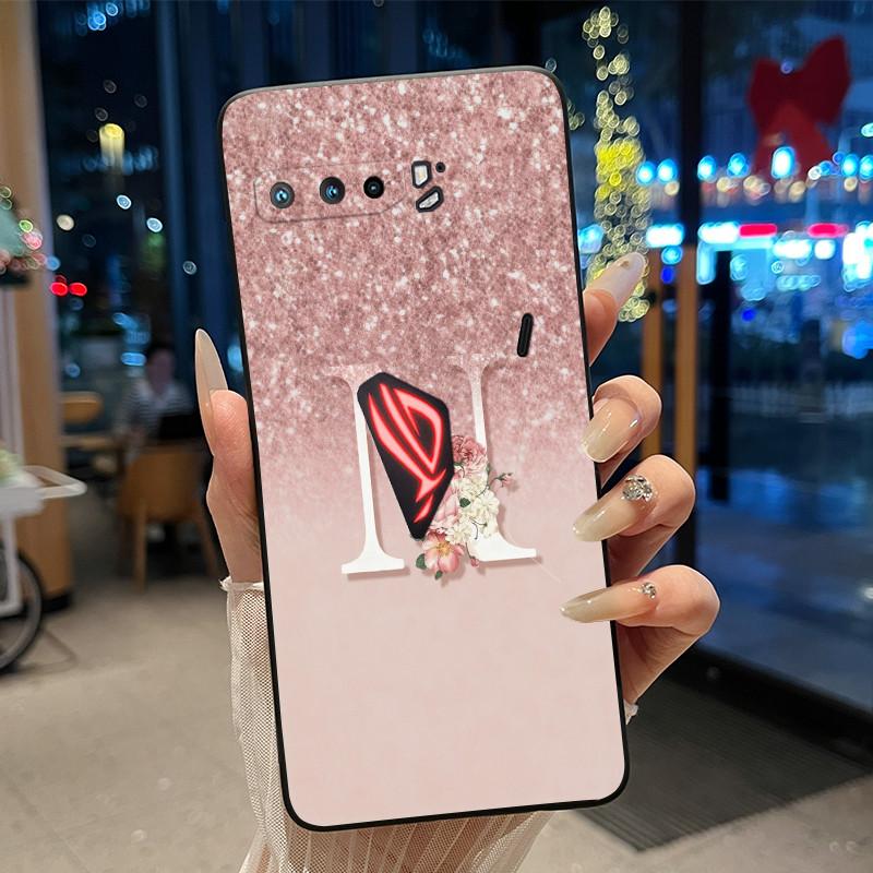 Счастливая Буква Чехол для Телефона Пары Для Asus ROG Phone 3 5G ZS661KS Ударопрочный Мягкий Черный Чехол Для Asus ROG Phone 5/5s 5G Корпус