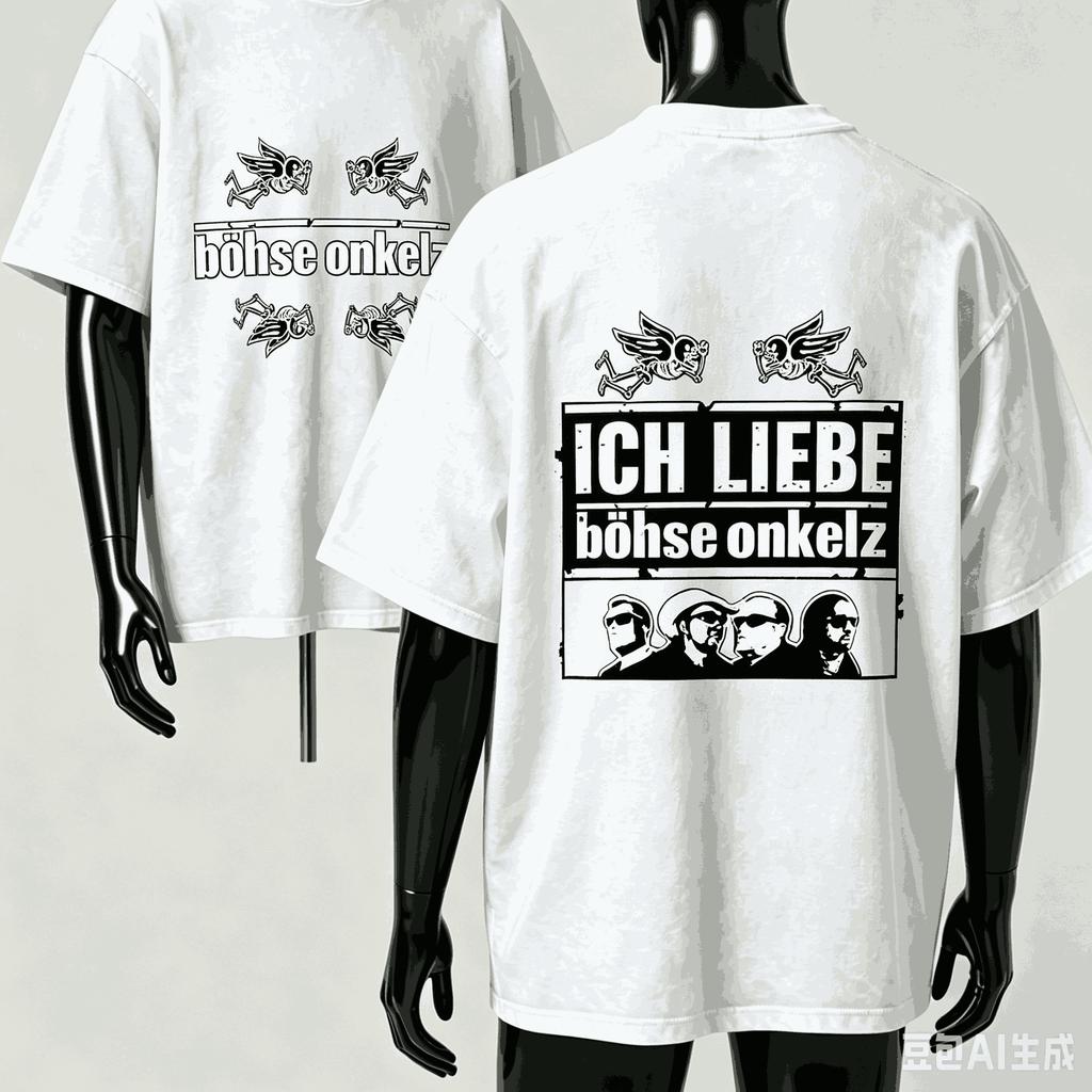 Bhse Onkelz For Fan Gift Tshirt Unisex Unisex Harajuku Oversized Unisex Short Sleeve Streetwear High Quality Couples Classic Soft