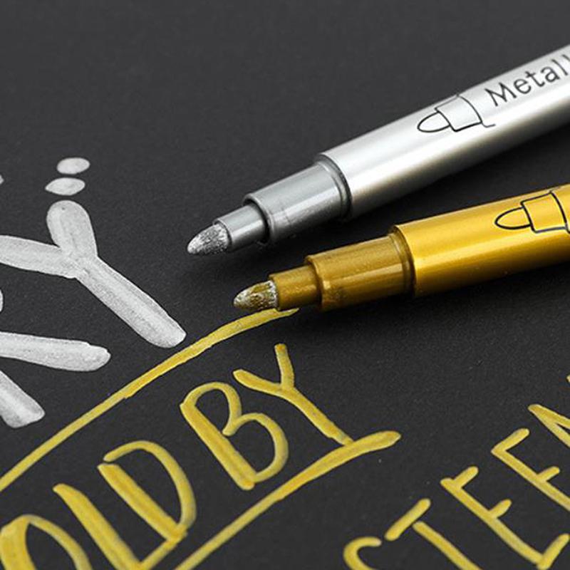 Металлический маркер-краска Нетоксичный перманентный маркер Маркер для DIY-арта