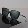 Большие квадратные солнцезащитные очки женские мужские ретро люксовые женские мужские зеркальные прозрачные дизайнерские очки сексуальные брендовые черные солнцезащитные очки