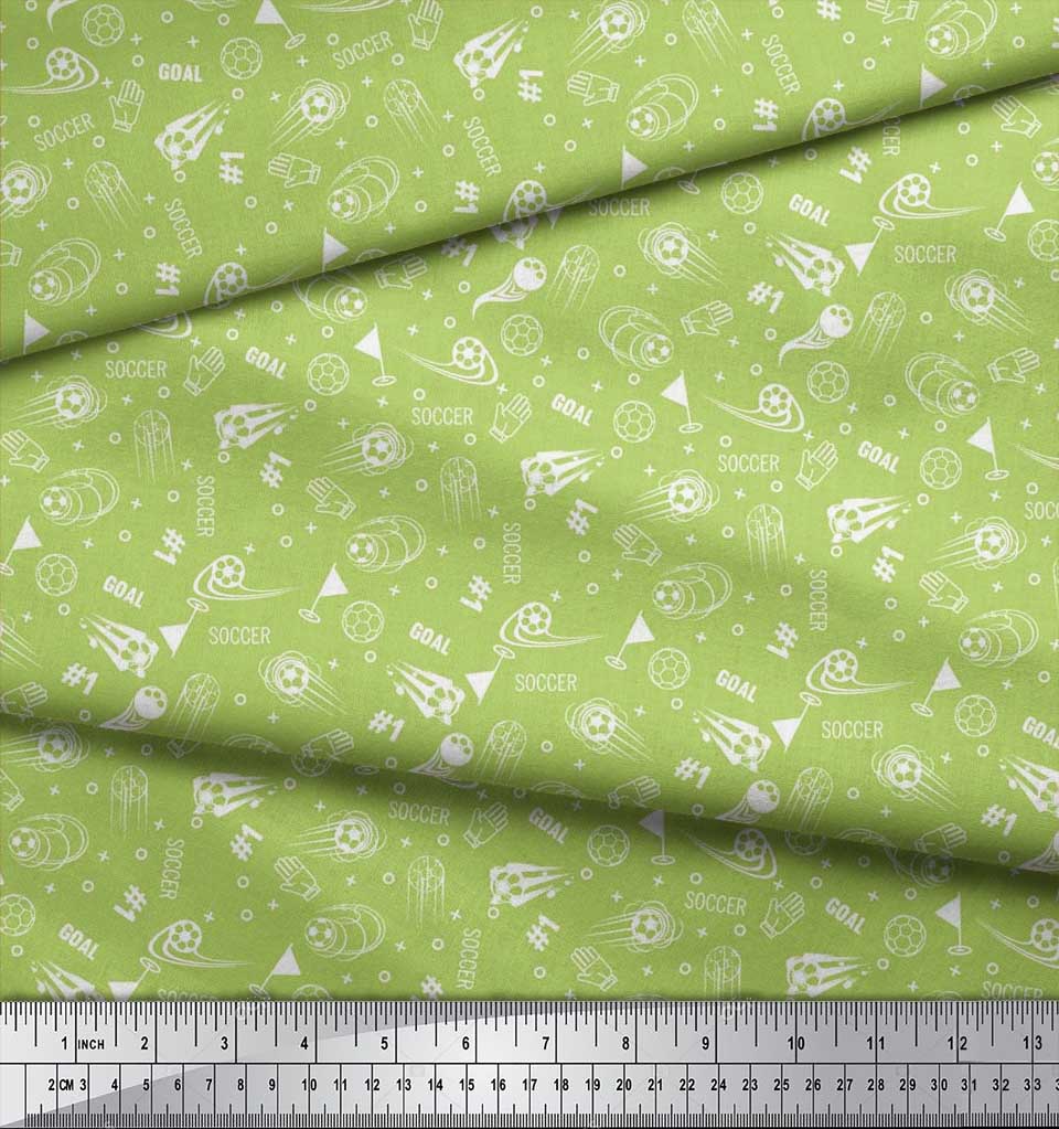 Soimoi Японский креп-сатин, геометрический знак, флаг и футбольная спортивная ткань с принтом по метрам, 42 дюйма