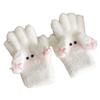 Windproof Plush Gloves Keep Warm Bow Mittens Cute Cycling Gloves  Women Girls