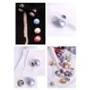 10Pcs Free Sewing Pearl Rhinestone Button Brooches Pins Prevent Exposure Buttons Badge Coat Clothes Accessories