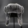 Furry Lined Trapper Hat with Ear Flap Winter Warm Thicken Earflaps Hat Hunting Hat Windproof Cycling Hat for Men Women