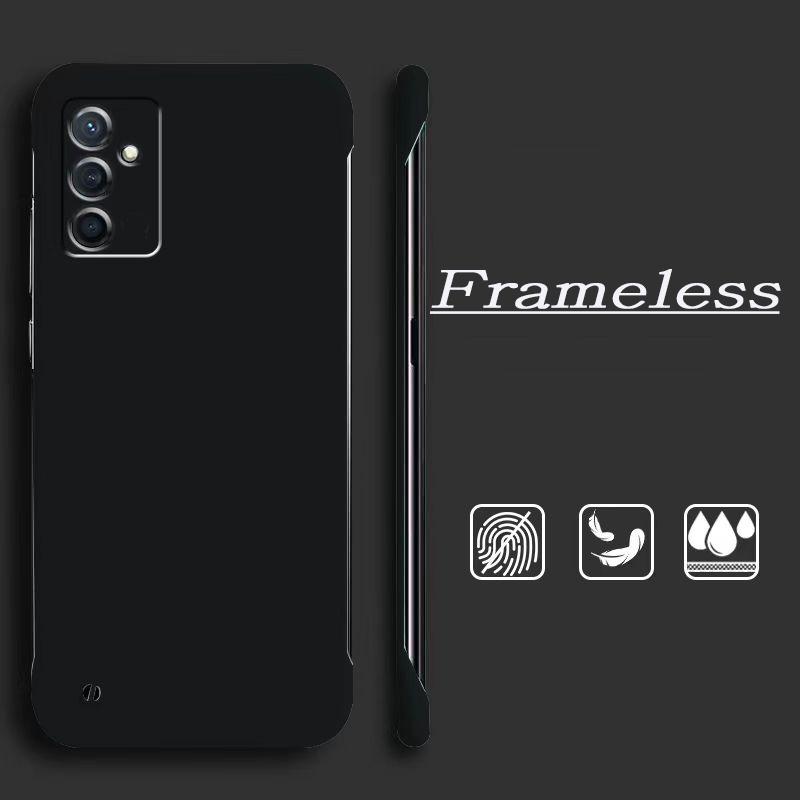 Модный тонкий безрамочный чехол для Samsung Galaxy A55 A15 A05S A54 A34 A24 A14 A53 A33 A23 A13 A52 A32 A12 A51 A31 A21S A50 A30 чехол жесткий скраб ПК