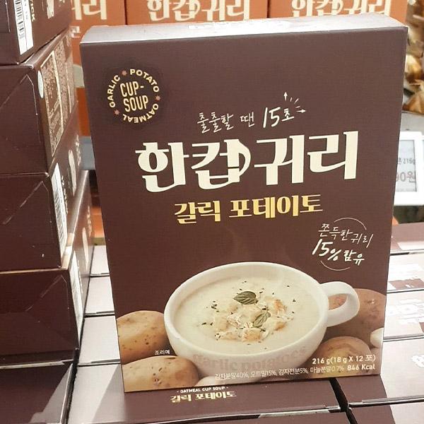 One Cup Oat Garlic Potato 18g x 12 Packets