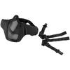 OneTigris Anti-Fog Mesh Half Face Guard for Airsoft and Cosplay (Black)