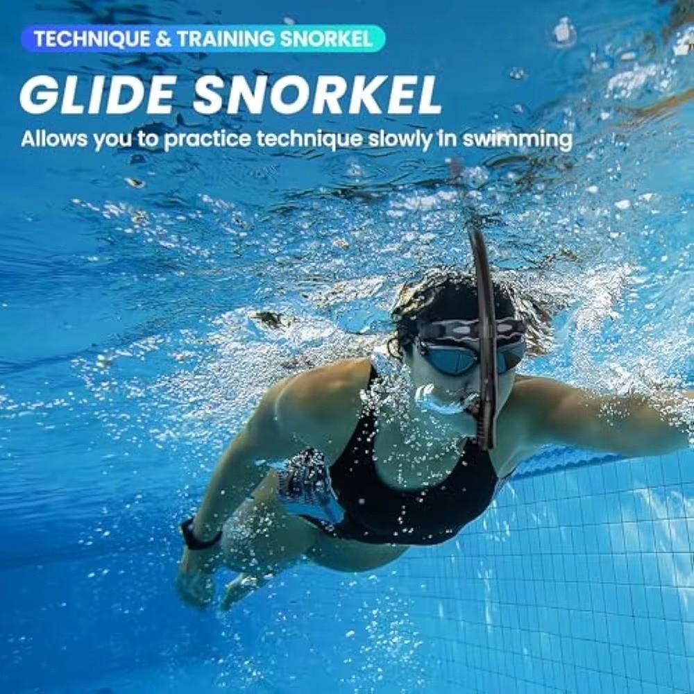 Semi-Dry Top Front Snorkel Silicone Mouthpiece Snorkeling Snorkel Swimming Snorkel Swim Training