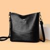 Simple Bucket Bag Retro Women's Bag Large-capacity Commuting Single-shoulder Crossbody Bag