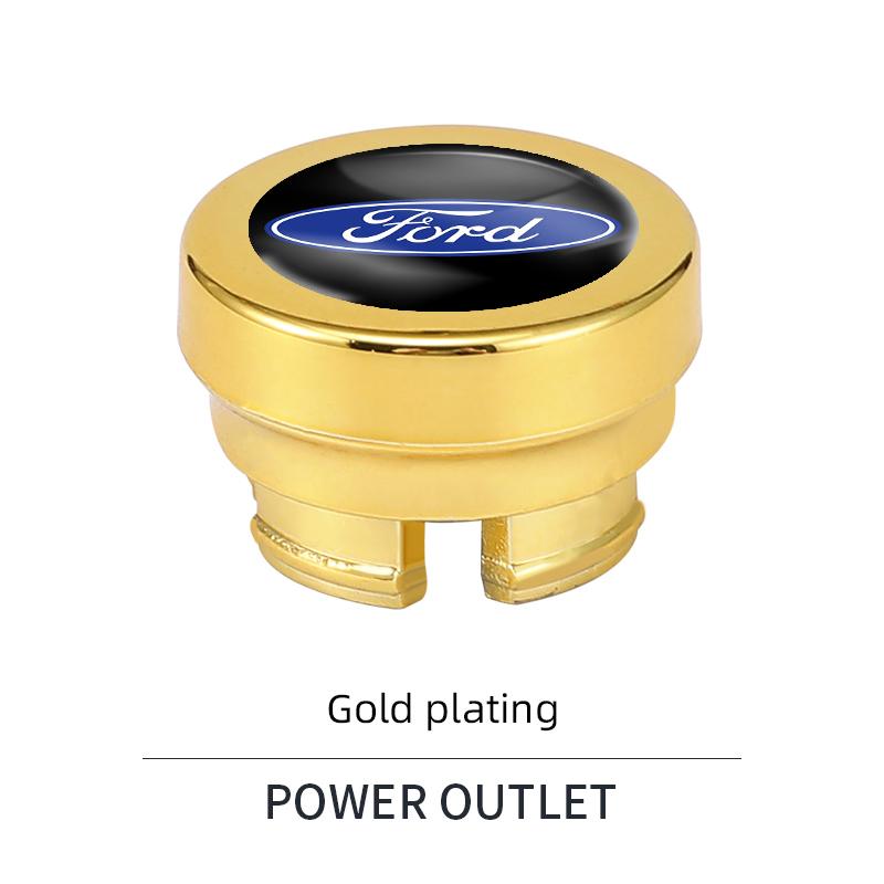 Car Sticker Car Cigarette Lighter Cover Dust Cover Accessories For Ford S MAX Ranger Focus Fiesta Mondeo Kuga Mustang Escort KA