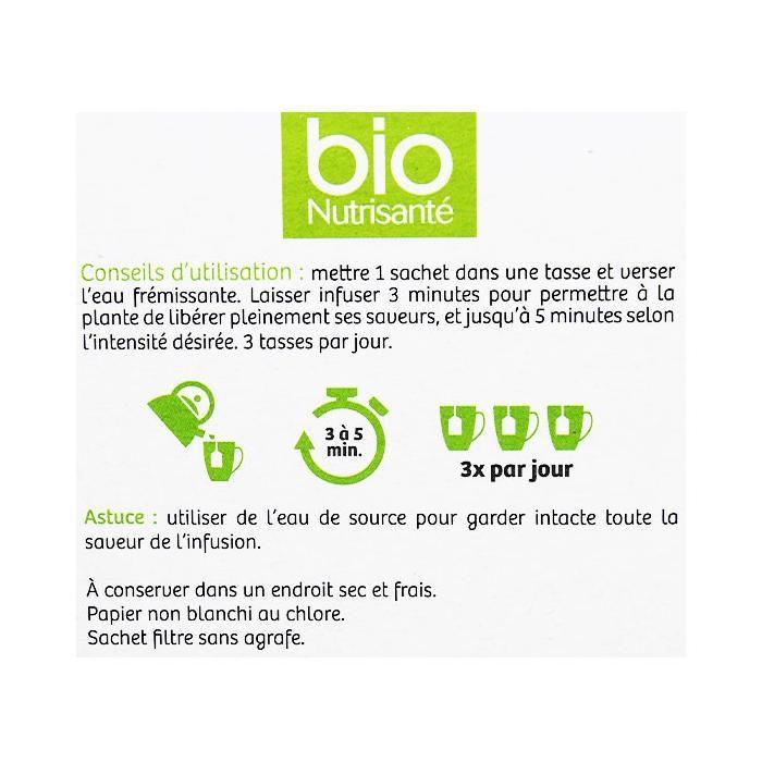 Nutrisanté Infusion Bio Camomille 20 sachets
